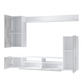 Гостиная Диаманд (белый/цемент светлый) в Коротчаево - korotchaevo.ok-mebel.com | фото 3
