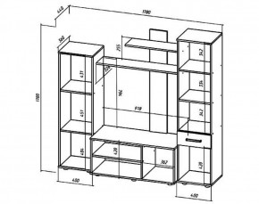 ИБИЦА Гостиная (ЯШС/ЯШТ) в Коротчаево - korotchaevo.ok-mebel.com | фото 2