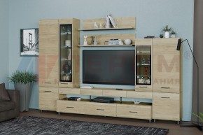 Гостиная Камелия Композиция 3 (Гикори Джексон светлый) в Коротчаево - korotchaevo.ok-mebel.com | фото