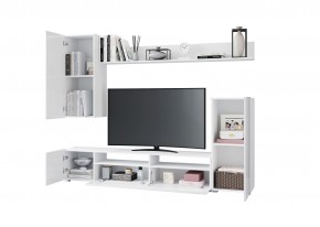 Гостиная Лира МДФ (Белый/Белый глянец) в Коротчаево - korotchaevo.ok-mebel.com | фото 2