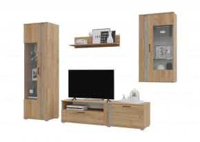 Гостиная Омега (Крафт золотой-Бетон) в Коротчаево - korotchaevo.ok-mebel.com | фото 2