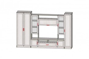 Гостиная ПРАГА-1 Анкор белый в Коротчаево - korotchaevo.ok-mebel.com | фото 2