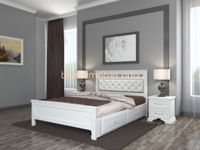 ГРАЦИЯ Кровать из массива 1600 с 2-мя ящиками  в Коротчаево - korotchaevo.ok-mebel.com | фото