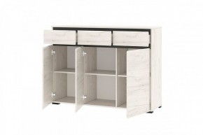 ГРЕТТА Комод 3С3Я 3дв, 3ящ (дуб крафт) в Коротчаево - korotchaevo.ok-mebel.com | фото 2