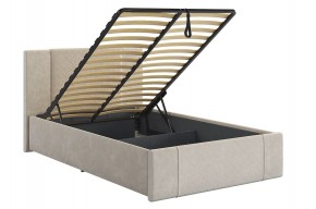 ХЛОЯ Кровать 1200 с ПМ (крем велюр) в Коротчаево - korotchaevo.ok-mebel.com | фото