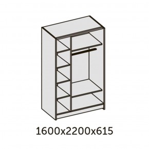 ИННЭС-5 Шкаф-купе 2-х дв. 1600 (2дв. Ф1 - венге) в Коротчаево - korotchaevo.ok-mebel.com | фото 2