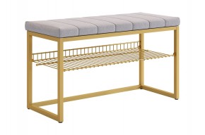 КЛАССНАЯ 2 Обувница (золото/оникс (велюр)​​​​​​​) в Коротчаево - korotchaevo.ok-mebel.com | фото