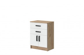 Комод Эконом (Дуб крафт золотой/Белый текстурный) в Коротчаево - korotchaevo.ok-mebel.com | фото