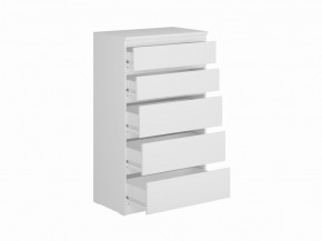 Комод КАСТОР с пятью ящиками, цвет белый в Коротчаево - korotchaevo.ok-mebel.com | фото 2
