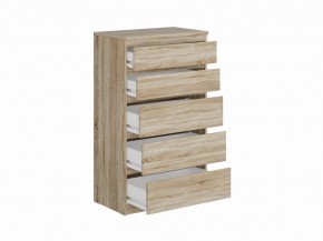Комод КАСТОР с пятью ящиками, цвет Дуб Сонома в Коротчаево - korotchaevo.ok-mebel.com | фото 2