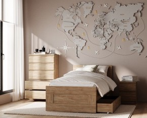 Комод КАСТОР с пятью ящиками, цвет Дуб Сонома в Коротчаево - korotchaevo.ok-mebel.com | фото 3