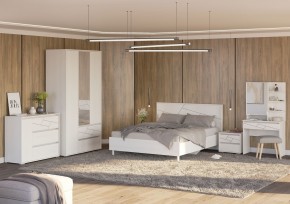 АДЕЛИНА Комод с 1дв и 3-мя ящ (белый рамух) в Коротчаево - korotchaevo.ok-mebel.com | фото 3