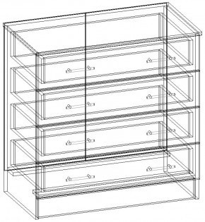 СОФИЯ Комод К800 (венге/дуб белфорт) в Коротчаево - korotchaevo.ok-mebel.com | фото 3