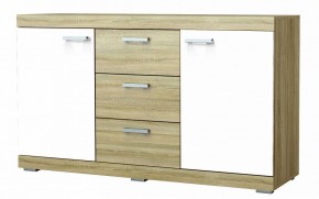 СОНАТА КС-1500 Комод (Дуб сонома/Белый глянец) в Коротчаево - korotchaevo.ok-mebel.com | фото