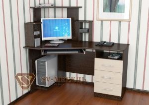 Компьютерный стол №3 в Коротчаево - korotchaevo.ok-mebel.com | фото 1