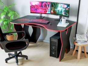 Компьютерный стол КЛ №9.0 (Черный/Красный) в Коротчаево - korotchaevo.ok-mebel.com | фото 3