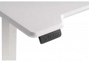 Компьютерный стол Маркос с механизмом подъема 120х75х75 белый / шагрень белая в Коротчаево - korotchaevo.ok-mebel.com | фото 7