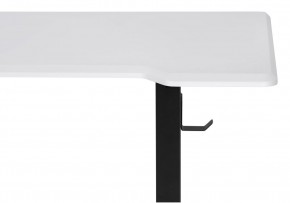 Компьютерный стол Маркос с механизмом подъема 140х80х75 белая шагрень / черный в Коротчаево - korotchaevo.ok-mebel.com | фото 6