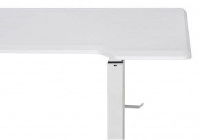 Компьютерный стол Маркос с механизмом подъема 140х80х75 белый / шагрень белая в Коротчаево - korotchaevo.ok-mebel.com | фото 8