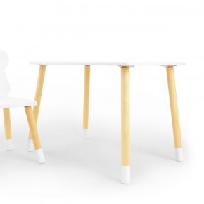 Комплект детской мебели стол и стул Корона (Белый/Белый/Береза) в Коротчаево - korotchaevo.ok-mebel.com | фото 2