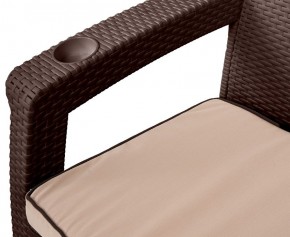 Комплект кресел Yalta Premium Double Seat (Ялта) шоколадный (+подушки под спину) в Коротчаево - korotchaevo.ok-mebel.com | фото 2