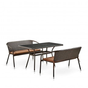 Комплект мебели из иск. ротанга T286A/S139A-W53 Brown в Коротчаево - korotchaevo.ok-mebel.com | фото 2