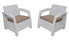 Комплект на балкон Yalta Balcony Set (Ялта) белый в Коротчаево - korotchaevo.ok-mebel.com | фото 4