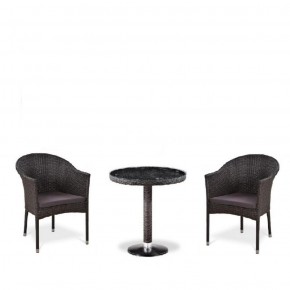 Комплект плетеной мебели T601/Y350A-W53 Brown (2+1) в Коротчаево - korotchaevo.ok-mebel.com | фото