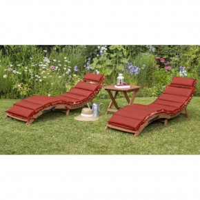 Комплект шезлонги и столик AFM-803A-T133 Beige-Terracotta (2+1) в Коротчаево - korotchaevo.ok-mebel.com | фото