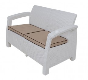 Комплект уличной мебели Yalta Premium Terrace Set (Ялта) белый (+подушки под спину) в Коротчаево - korotchaevo.ok-mebel.com | фото 2
