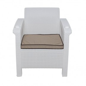 Комплект уличной мебели Yalta Premium Terrace Set (Ялта) белый (+подушки под спину) в Коротчаево - korotchaevo.ok-mebel.com | фото 6