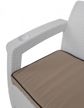 Комплект уличной мебели Yalta Premium Terrace Triple Set (Ялта) белый (+подушки под спину) в Коротчаево - korotchaevo.ok-mebel.com | фото 5