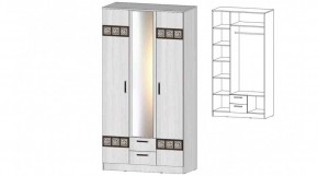 КОСТА-РИКА Шкаф 3-х створчатый (анкор светлый) в Коротчаево - korotchaevo.ok-mebel.com | фото