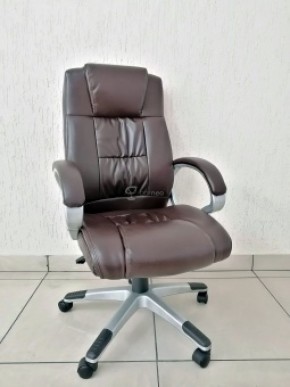 Кресло Barneo K-6 для руководителя (коричневая экокожа) в Коротчаево - korotchaevo.ok-mebel.com | фото 1