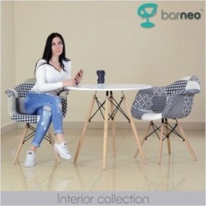 Кресло Barneo N-14 Patchwork черно-белый в Коротчаево - korotchaevo.ok-mebel.com | фото 3