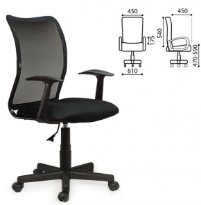 Кресло BRABIX "Spring MG-307" (черное TW) 531406 в Коротчаево - korotchaevo.ok-mebel.com | фото 2