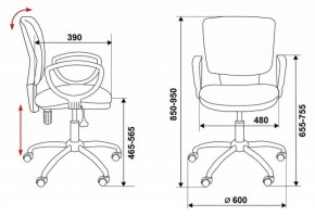 Кресло Бюрократ CH-626AXSL/10-11 черный в Коротчаево - korotchaevo.ok-mebel.com | фото 3