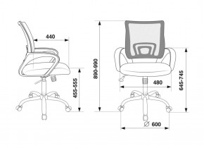 Кресло Бюрократ CH-695N/SL/BL/TW-11 синий TW-05 черный TW-11 в Коротчаево - korotchaevo.ok-mebel.com | фото 4