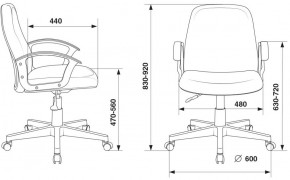 Кресло Бюрократ CH-808-LOW/#B черный 3С11 в Коротчаево - korotchaevo.ok-mebel.com | фото 4