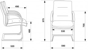 Кресло Бюрократ T-9927SL-LOW-V/BLACK в Коротчаево - korotchaevo.ok-mebel.com | фото 4