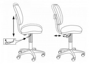 Кресло детское Бюрократ CH-204NX/PENCIL-BL синий карандаши в Коротчаево - korotchaevo.ok-mebel.com | фото 5