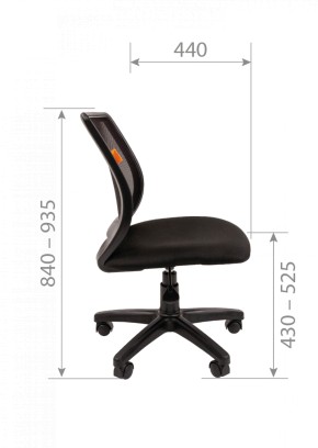 Кресло для оператора CHAIRMAN 699 Б/Л (ткань стандарт/сетка TW-01) в Коротчаево - korotchaevo.ok-mebel.com | фото 7