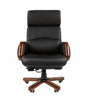 Кресло для руководителя CHAIRMAN 417 (Натуральная кожа) Черное в Коротчаево - korotchaevo.ok-mebel.com | фото 2