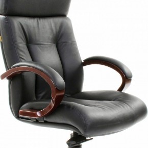 Кресло для руководителя Chairman 421 черный/орех темный, черный в Коротчаево - korotchaevo.ok-mebel.com | фото 6