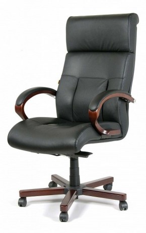 Кресло для руководителя Chairman 421 черный/орех темный, черный в Коротчаево - korotchaevo.ok-mebel.com | фото 7
