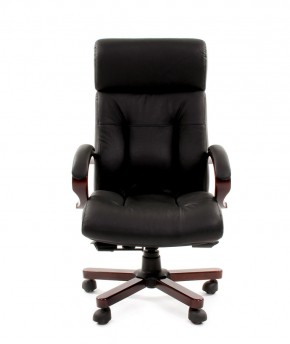 Кресло для руководителя CHAIRMAN  421 (Натуральная кожа) Черное в Коротчаево - korotchaevo.ok-mebel.com | фото 2