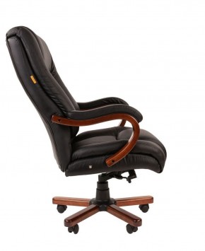 Кресло для руководителя CHAIRMAN  503 (Кожа) Черное в Коротчаево - korotchaevo.ok-mebel.com | фото 3