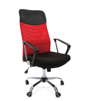 Кресло для руководителя CHAIRMAN 610 N (15-21 черный/сетка красный) в Коротчаево - korotchaevo.ok-mebel.com | фото 1