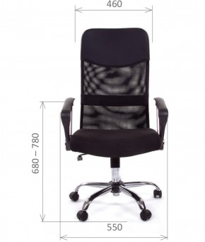 Кресло для руководителя CHAIRMAN 610 N (15-21 черный/сетка красный) в Коротчаево - korotchaevo.ok-mebel.com | фото 2