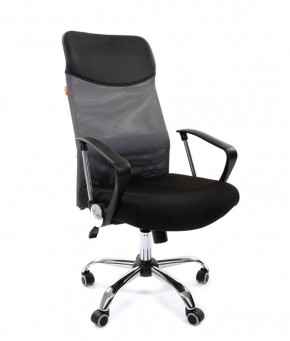 Кресло для руководителя CHAIRMAN 610 N(15-21 черный/сетка серый) в Коротчаево - korotchaevo.ok-mebel.com | фото 1